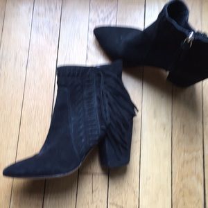 Fringed booties